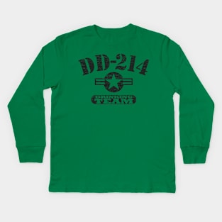 DD 214 Drinking Team Kids Long Sleeve T-Shirt